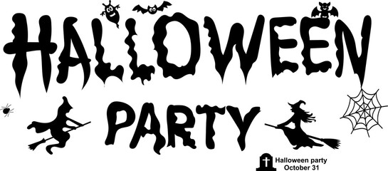 Happy Halloween Text Banner