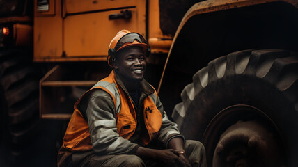 Fototapeta na wymiar African Mine Workers