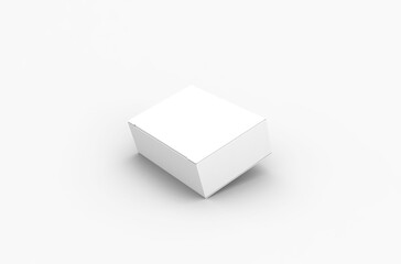 Small push pins box packaging mockup for brand advertising on a transparent background.