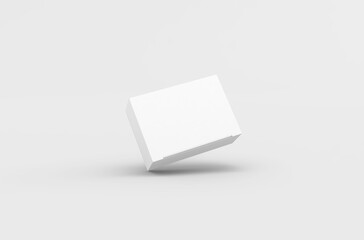 Small push pins box packaging mockup for brand advertising on a transparent background.