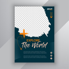 Travel poster or flyer concept 