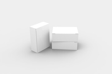 Small push pins box packaging mockup for brand advertising on a transparent background.