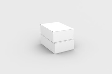 Small push pins box packaging mockup for brand advertising on a transparent background.