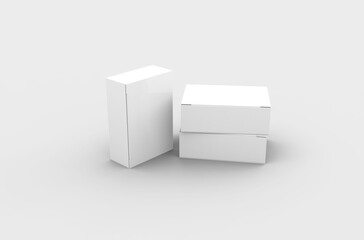 Small push pins box packaging mockup for brand advertising on a transparent background.