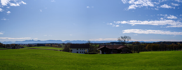 panorama of the field