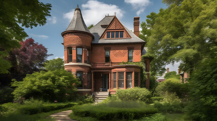 Fototapeta na wymiar Beautiful Realistic House