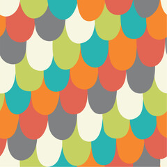 Abstract colorful seamless pattern with scales
