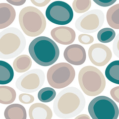 seamless pattern with abstract round shapes