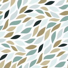 Abstract floral seamless pattern with small leaves