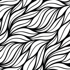 Abstract seamless pattern with wavy lines