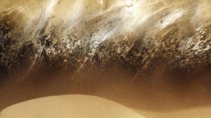 an epic sand desert storm wallpaper artwork, ai generated image