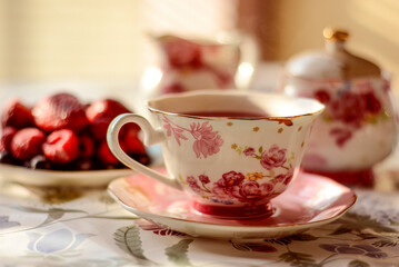 cup of tea and cookies