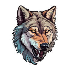 wolf head mascot