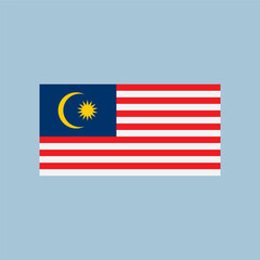 Malaysia flag vector icon