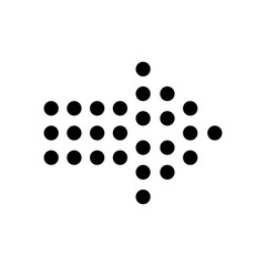 black solid arrows icon vector