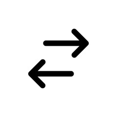 Obraz premium black solid arrows icon vector