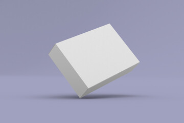 Rectangular pill blister box, packaging template for product design mockup. On clean background