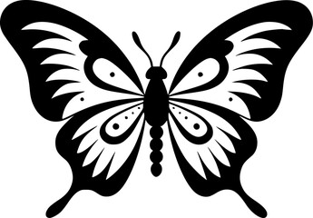 Butterflies - Minimalist and Flat Logo - Vector illustration