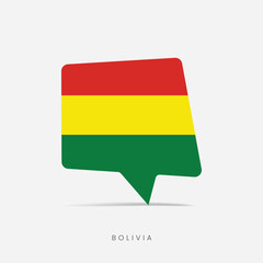 Bolivia flag bubble chat icon