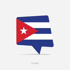 Cuba flag bubble chat icon