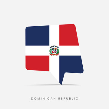 Dominican Republic flag bubble chat icon