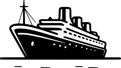 Obraz premium Cruise - Minimalist and Flat Logo - Vector illustration