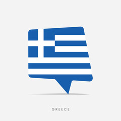 Greece flag bubble chat icon