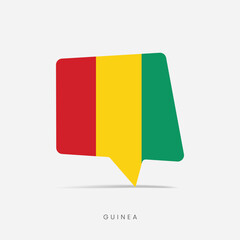Guinea flag bubble chat icon