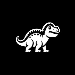 Fototapeta premium Dinosaur - Minimalist and Flat Logo - Vector illustration