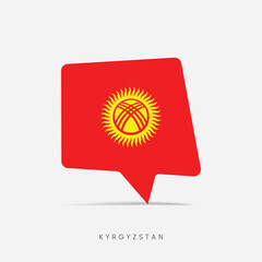 Kyrgyzstan flag bubble chat icon