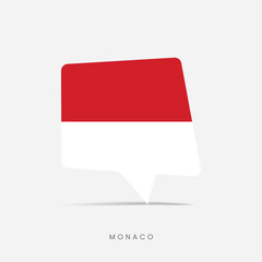 Monaco flag bubble chat icon