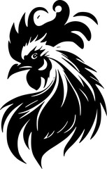 Fototapeta premium Rooster | Minimalist and Simple Silhouette - Vector illustration