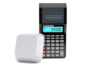 Calculator with blank keyboard key