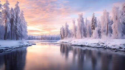 Obraz premium Glorious Views of Finland, Generative AI