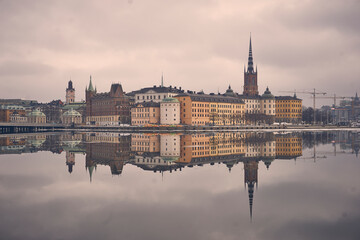 Stockholm Gamla Stan Altstadt Panorama von Stadshus aus fotografiert