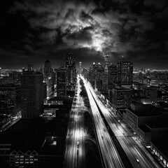 Naklejka premium City by night