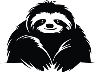 Sloth Logo Monochrome Design Style