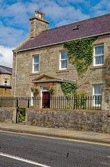Lerwick Town street scene - Shetland Islands, Scotland