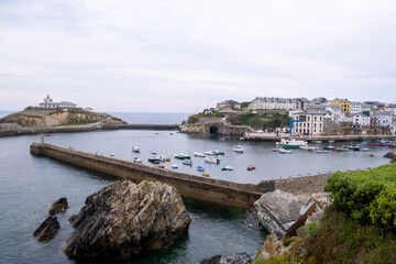 Fototapeta na wymiar Port of Tapia de Casariego, Asturias, Spain.