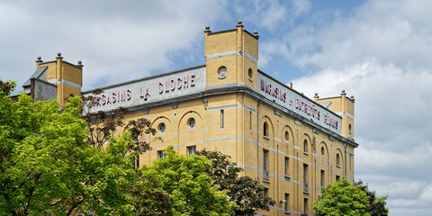 historical warehouse Magasins et Entrepots Réunis Magasins La Cloche in the port of antwerp