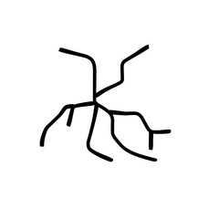 cracked glass pattern element