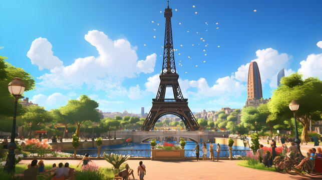 Ilustração da Torre Eiffel