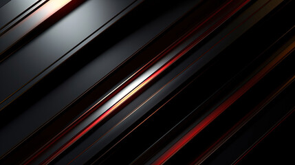 Fototapeta premium Abstract black background with a red striped background