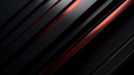 Obraz premium Abstract black background with a red striped background