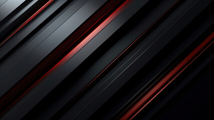Fototapeta premium Abstract black background with a red striped background
