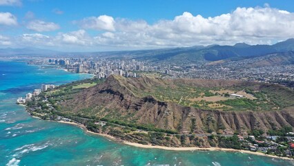 Diamond Head crater in Hawaii