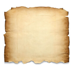 old vintage paper isolate on white background.Generative AI.