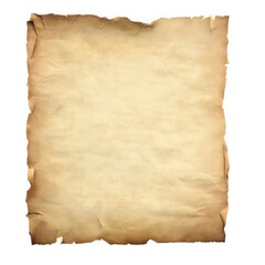old vintage paper isolate on white background.Generative AI.