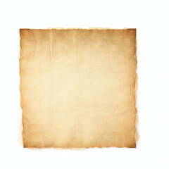 old vintage paper isolate on white background.Generative AI.