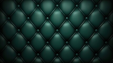 Dark Green leather upholstery pattern background